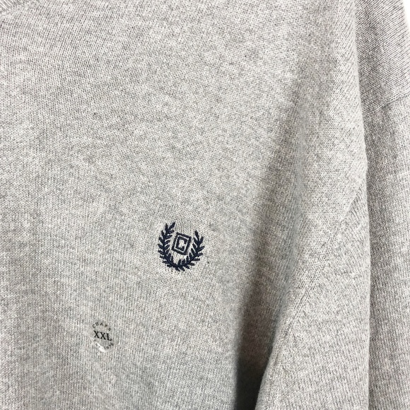 Ralph Lauren Chaps Mens XXL V Neck Sweater Gray - Picture 3 of 7